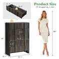 thumbnail image 2 of Papajet 5 Drawer Dresser, 48" Tall Modern Chest of Drawers with Pine Handles, Rounded Corners & Anti-Tip for Bedroom, Living Room, Entryway, Black, 2 of 9