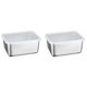 thumbnail image 1 of 2X Caja de almacenamiento de acero inoxidable para conservación de alimentos frescos con tapa Caja de almacenamiento Caja de embalaje para ingredientes de cocina, A, 1 of 3