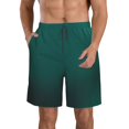 thumbnail image 1 of Fotbe Dark teal green Trajes de Baño Estampados para Hombre, Shorts de Verano de Secado Rápido, Ropa de Playa, Bañadores-X-Large, 1 of 6