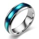 thumbnail image 4 of Anillo de acero de titanio para mujer, estilo europeo y americano, con forma de gota de esmalte, joyería para parejas, 4 of 5