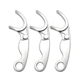 thumbnail image 2 of Stainless Steel Floss Pick, Reusable Metal Dental Flosser, Stainless Steel Floss Holder and Refillable Floss Pick, Minimalist Portable Permanent Teeth Cleaner (3 PCS), 2 of 8