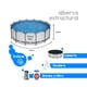 thumbnail image 4 of Alberca Piscina Estructural Familiar Redonda 427 cm Bestway Plástico PVC Recubierto, 4 of 4