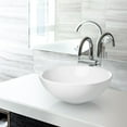 thumbnail image 4 of Miligoré 16" Round White Ceramic Vessel Sink - Modern Above Counter Bathroom Vanity Bowl, 4 of 4