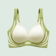 thumbnail image 2 of CFLVAEK Seamless Bras for Women Comfort No Underwire Push Up Bralette Comfy Full Coverage Beauty Back Everyday Bras Green XXL, 2 of 6