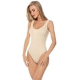 thumbnail image 6 of Purcoar Women's Open Button Bodysuit Body Shaper With Built-In Bra, 6 of 7