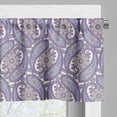 thumbnail image 5 of Ambesonne Paisley Valance & Curtain, Raindrop Like Ornaments, 55"x24", Blue and Purple, 5 of 6