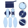 thumbnail image 4 of Juego de 8 compresas higiénicas de forro polar lavables para lactancia., 4 of 6