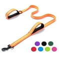 thumbnail image 2 of Dog Leash Heavy Duty Double Handles Lead（Orange）, 2 of 5
