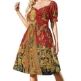 thumbnail image 3 of Vestido de manga corta con satélite infrarrojo del huracán Michael Vestidos de mujer vestidos largos de mujer Vestido, 3 of 7