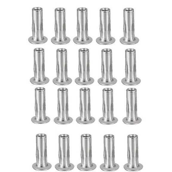 M5 Multi-Grip Rivet Nuts, 20Pcs Threaded Insert Nut 304 Stainless Steel Plus Nuts Construction Fasteners for Industrial