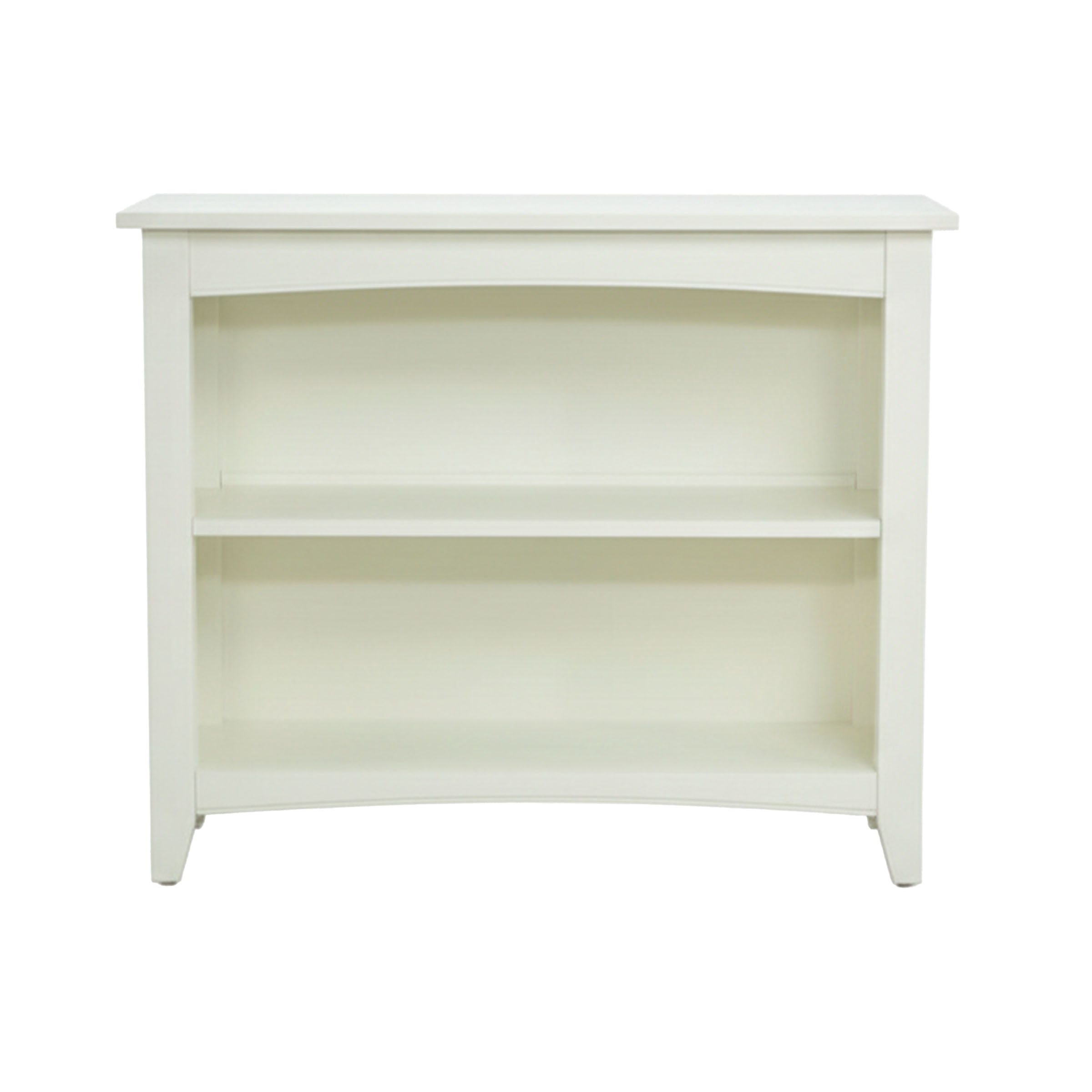 Alaterre Furniture Shaker Cottage Bookcase, Office Storage Organizer with Two Fixed Shelves, Ideal for Home or Office, Ivory