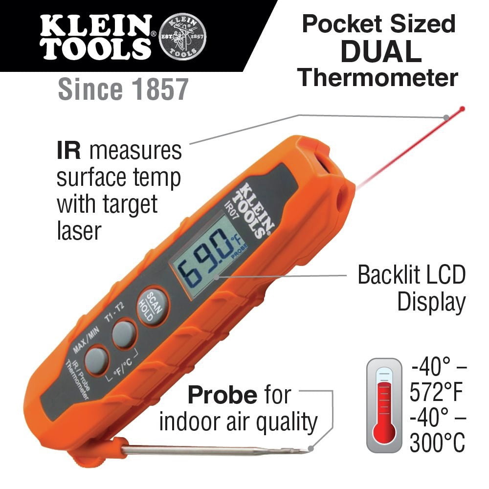Klein Tools IR07 Dual IR/Probe Thermometer