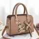 thumbnail image 1 of Elegant Floral Pattern Handbag, Women's Fashion Faux Leather Shoulder Bag, Trendy Double Handle Purse, 1 of 5