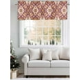 thumbnail image 5 of Bohemia Ethnic Style Valances for Windows Retro Southwest Pattern Red Rod Pocket Curtains Valance Short Window Treatment Drapes for Living Room, Bedroom Bathroom 54"&nbsp;W x 18" L, 5 of 5