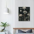 thumbnail image 4 of ONETECH Black And White Dandelion Canvas Wall Art Vintage Dandelion Print Black And White Plant Posters Dandelion Flower Canvas Vintage Plant Art Black Background Flower Picture 12x16 in, 4 of 5