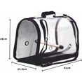 thumbnail image 4 of Lightweight Bird Cage, Clear Breathable PVC Parrot Tote Bag with Stick, 4 of 5