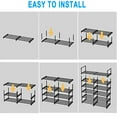 thumbnail image 6 of Shoe Rack Shoe Organizer, 20-24  Pairs Shoes Storage Organizer Metal Stackable&Removable Multifunctional Show Rack for Entryway,Closet and Bedroom, 6 of 7