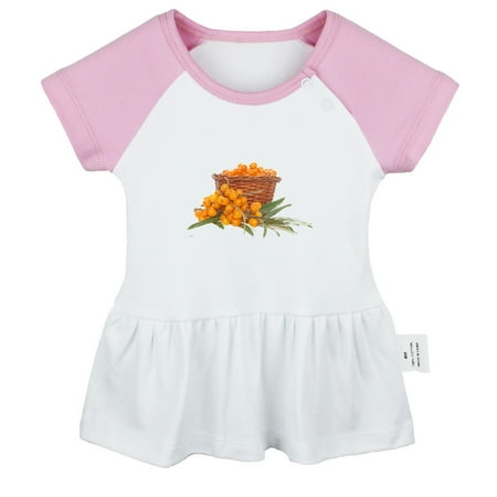 

Nature Sea Buckthorn Pattern Dresses For Baby Newborn Babies Skirts Infant Princess Dress 0-24M Kids Graphic Clothes (Pink Raglan Dresses 12-18 Months)