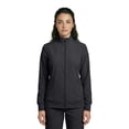 thumbnail image 2 of Natural Uniforms Women’s Zip-Front Warm-Up Jacket – 4-Way Stretch, Moisture-Wicking, Contemporary Fit–Medical Scrubs Jacket (Black, Large), 2 of 7