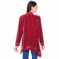 thumbnail image 6 of Women's Embroidered Velvet Open Front Cardigan, 6 of 21