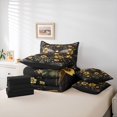 thumbnail image 6 of Feelyou Cartoon Bee Bedding Comforter Set 7pcs, Yellow Flower Botanical King Bedding Sets, 6 of 8