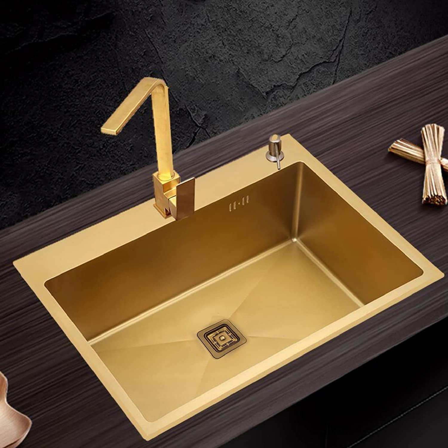 Strictly Sinks Stainless Steel Square Garbage Disposal Adapter for Kitchen Sink Durable with Drain