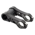 thumbnail image 1 of Extensor de manillar de bicicleta de aleación de aluminio con soporte de doble abrazadera. negro, 1 of 8