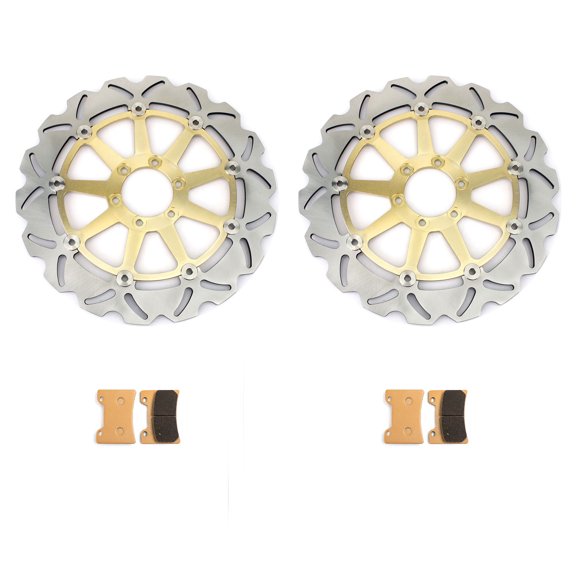 Front Brake Discs Rotors Pads For YAMAHA FZR 1000 R EXUP 89-93 1989 1990 1991 1992 1993 90 91 92