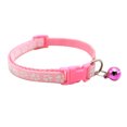 thumbnail image 3 of Collar de perro mascota gato con hebilla de huella de campana correa ajustable para el cuello (rosa) Tmvgtek Para estrenar, 3 of 8