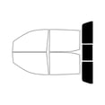 thumbnail image 2 of Rvinyl Car Window Tint Kit Rear Windshield 5% Fits GMC Sierra 2019-2025 4 Door Crew Cab, 2 of 8