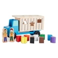 thumbnail image 4 of Camión volquete de madera de juguete para clasificar formas Melissa & Doug, 4 of 9