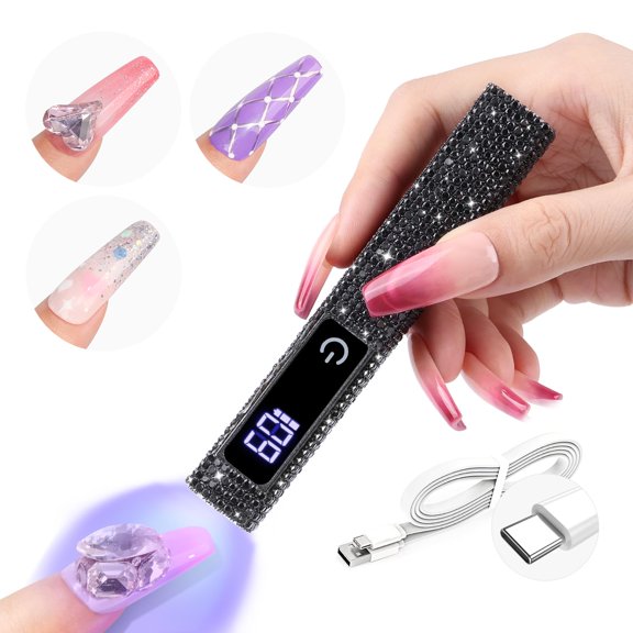 Secador de uñas UV SAVILAND Lámpara LED portátil de 12 W con pantalla LCD