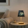 thumbnail image 4 of Table Lamp Medium 7.9x11.8 Inches Table Lamps Night Light Tools & Home Improvement Bedroom Lamp Guest Room Lamp Study Lamp Office Lamp Dark Blue Owl, 4 of 7