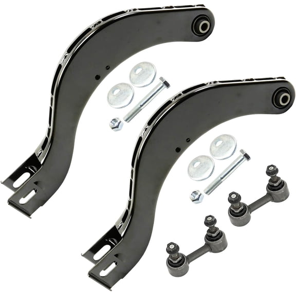 Detroit Axle - Rear Control Arms Sway Bars for 2013-2018 Nissan Altima 2 Upper Control Arms 2 Sway Bar Links 2014 2015 2016 2017 Replacement