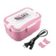 thumbnail image 1 of Calentador de alimentos Bento de 1,5 l en color rosa para comidas para llevar Fiambrera portátil para calentar en el coche de 220 V, 1 of 8