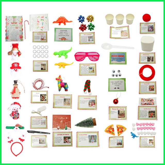 30 Días De Navidad 2022 Nuevo Elfo Actividades Props Calendario De Cuenta Regresiva Kit De hayis1mx hayis1mx