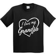 thumbnail image 3 of Inktastic I Love My Grandpa in White Chalk Heart Youth T-Shirt, 3 of 5