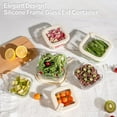 thumbnail image 4 of Microwave Safe Food Container Set, Glass Food Storage Containers with Glass Lids,Airtight Meal Prep Containers, LeakProof, 100% Plastic Free, 6 Pack, 4 of 6