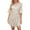 Cream, variant on Women's Sequin Round Neck Half Sleeve Mini Dress with fabric ninety five percent % polyester and five percent % spandex