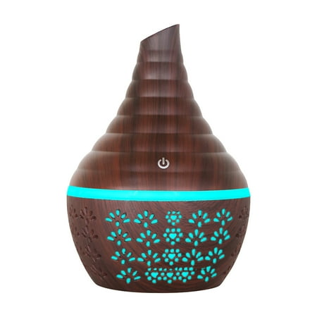 

Cbcbtwo Humidifiers Portable Small Cool Mist Humidifiers Vaporizer Wood Grain Humidifiers 300 ml Water Tank 7 Color LED Lights Super Quiet for Home Car Bedroom Office Desktop Gifts on Clearance