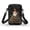 Santa Face as Christmas Tree, variant on HELLHERO Blue Butterflies 2 Zippers Cross Body Purse Polyester for Men, Women