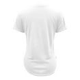 thumbnail image 4 of Womens T Shirts V Neck Short Sleeve Plus Size Basic Tee Curved Hem Tunic Tops,White,2XL, 4 of 5