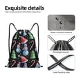 thumbnail image 4 of Balery Disco Mirror Ball Snowman Pattern Drawstring Backpack Bag Sport Gym Sackpack Cinch Bags Pattern Drawstring Backpack Bag Sport Gym Sackpack Cinch Bags -Small, 4 of 6