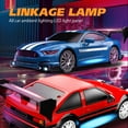 thumbnail image 4 of Graflsoa 1:24 Scale 2.4GHz RC Drift Car with LED Lights, Replaceable Wheels, and Dual Battery (Red) - 30KM/H Speed, 4WD, ABS/PVC Material, 4 of 7