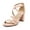 BLUSH/PU, variant on Women’s Ankle Strap Dress Pump Low Chunky Heel Sandals