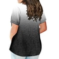 thumbnail image 3 of EHTMSAK Womens Basic Tops Summer Tshirts Longer Length Round Neck Short Sleeve Shirts Plus Size Blouses Black 5X, 3 of 7