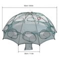 thumbnail image 2 of 4/6/8/10 Hole Automatic Fishing Trap Portable Folding Fishing Net Fish Shrimp Minnow Crab Mesh Trap Cage, 2 of 5