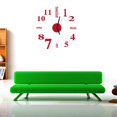thumbnail image 3 of Reloj de acrílico autoadhesivo DIY 3D Pegatinas de pared extraíbles Decoración del hogar Calcomanía Reloj - Rojo Advancent JJ12954-02, 3 of 3