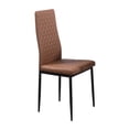 thumbnail image 2 of Comedor MOBILKRAFT Modelo Tunez Café 4 Sillas Tubular Rectangular Negro y Café, 2 of 5