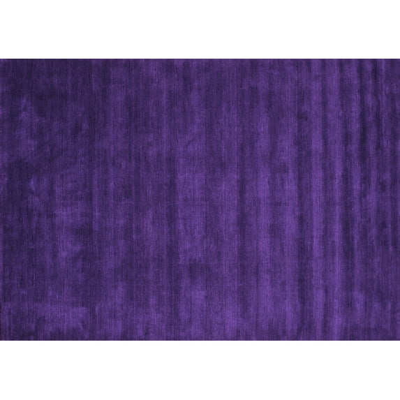 Ahgly Company Indoor Rectangle Abstract Purple Contemporary Area Rugs, 2' x 4'